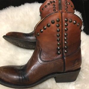 ASH Women’s Brown Studded Leather Boots